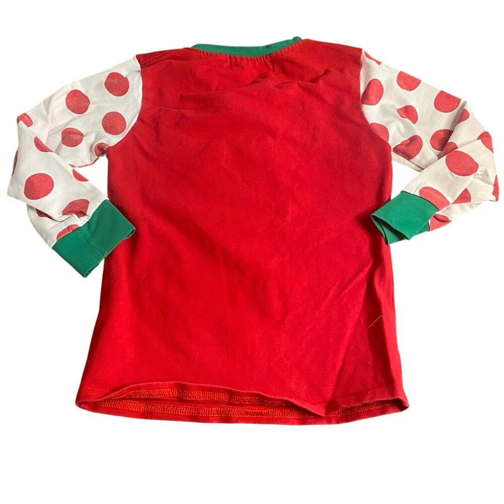 Marie Nicole red polka dot reindeer‎ embroidered long sleeve shirt SIZE 2 - Picture 5 of 5
